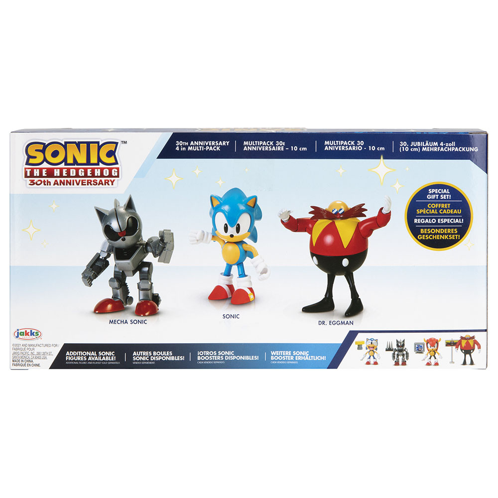 Sonic the Hedgehog 30th Anniversary 4 Mecha Sonic Figure Jakks Pacific