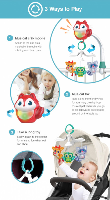 Light up musical baby mobile on sale